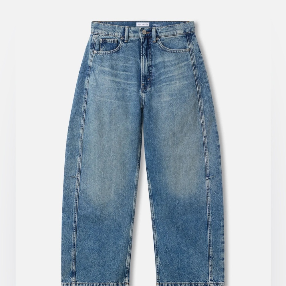 Good American Good Extreme Barrel Jeans in -NWT - Picture 3 of 6